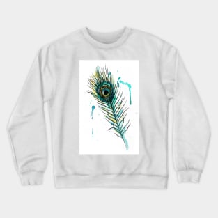 Peacock feather Image Crewneck Sweatshirt